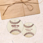 Rustikale Baseballstränge Geschenkanhänger