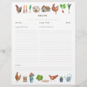 Rustikale Bauer Marktgewächshäuser Recipbinder (Rückseite)