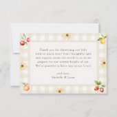 Rustikale Bauern in der Nähe Dankeskarte (Rückseite)