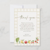 Rustikale Bauern in der Nähe Dankeskarte (Vorderseite)