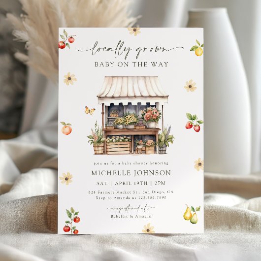 Rustikale Bauern in der Nähe Einladung