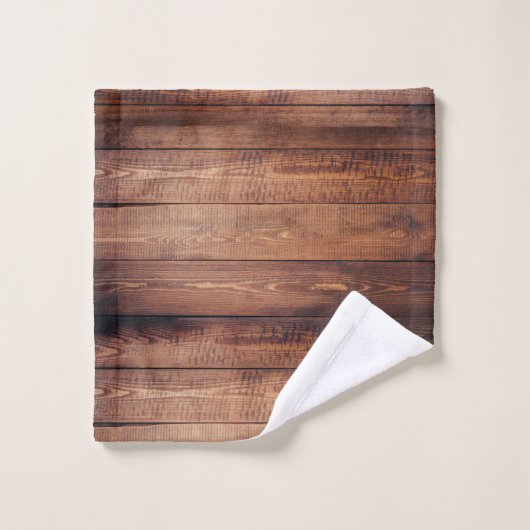 Rustikale Bauernhaus-dunkles Badhandtuch Set (Waschlappen)