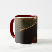 Rustikale Bauernhaus-Pferdetasse Tasse (Vorderseite Links)