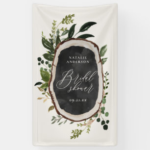 Rustikale Bauernhaus-Scheune Botanische Brautparty Banner