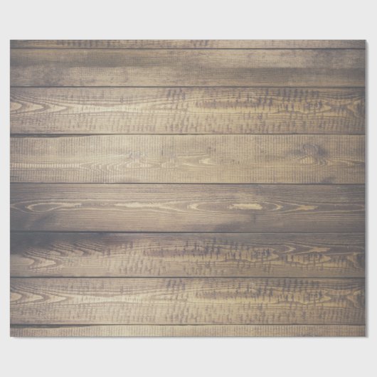 Rustikale Bauernhaus-Scheunen-Holz-Planken Geschenkpapier (Flach)