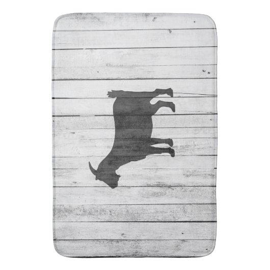 Rustikale Bauernhaus-Ziegen-Holz-Platte Badematte (Vorderseite Vertikal)