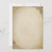 Rustikale Bauernhöfe Romantische Herbsthochzeit Einladung (Rückseite)