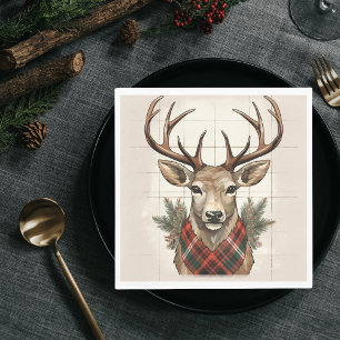 Rustikale Bauernhöfe Schätze mit Kariertem Hirsch Serviette