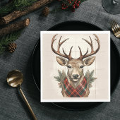 Rustikale Bauernhöfe Schätze mit Kariertem Hirsch Serviette