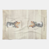 Rustikale Bauernmonogramm Geschirrtuch (Horizontal)