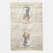 Rustikale Bauernmonogramm Geschirrtuch (Vertikal)