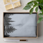 Rustikale Baum-Linie Silhouette Seidenpapier (Geschenk)