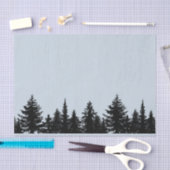 Rustikale Baum-Linie Silhouette Seidenpapier (Handwerk)