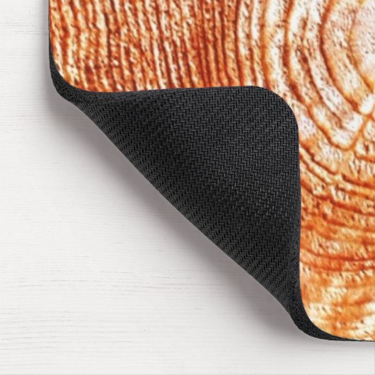 Rustikale Baum-Ring-hölzerne Entwurfs-Geschenke Mousepad (Ecke)