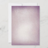 Rustikale Baum- und Streichellichter Hochzeitseinl Einladung (Rückseite)