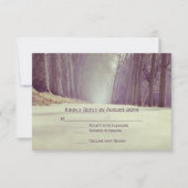 Rustikale Baumbestände Hochzeit im Herbst RSVP Kar (Vorderseite)