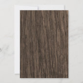 Rustikale Bäume Bark Bridal Dusche Einladungen (Rückseite)