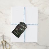 Rustikale Bäume lieben Vögel Stallenhochzeit Geschenkanhänger (Mit Garn)