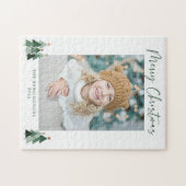 Rustikale Bäume Minimalistisch Modernes Foto Puzzle (Horizontal)