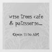 Rustikale Bäume Natur entfernen Vinyl Fensterheber Fensteraufkleber (Blatt)