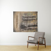 Rustikale Bäume und Lichter Wandteppich (Beispiel (Horizontal))