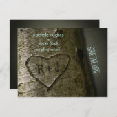 Rustikale Baumhalle — Einladung (Vorne/Hinten)