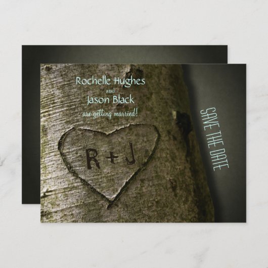 Rustikale Baumhalle — Einladung (Vorne/Hinten)