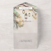 Rustikale Baumhütte Botanische Laternenleuchten Ho All In One Einladung (Außenbereich)