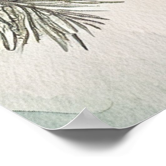 Rustikale Baumhütte Botanische Laternenleuchten Ho Poster (Ecke)