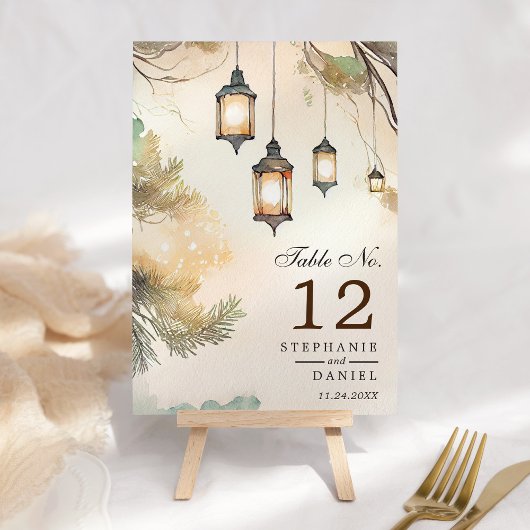 Rustikale Baumhütte Botanische Laternenleuchten Ho Tischnummer