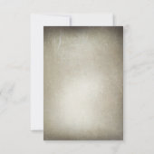 Rustikale Baumkronen- und Streichellichter Hochzei RSVP Karte (Rückseite)