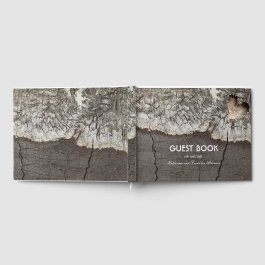 Rustikale Baumkronenhochzeit Gästebuch (Voll)