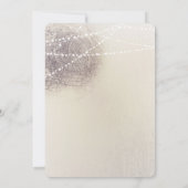 Rustikale Baumrinde Land Minimal Verlobung Dusche Einladung (Rückseite)