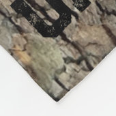 Rustikale Baumrinde, natürliche Außenstruktur Fleecedecke (Ecke)