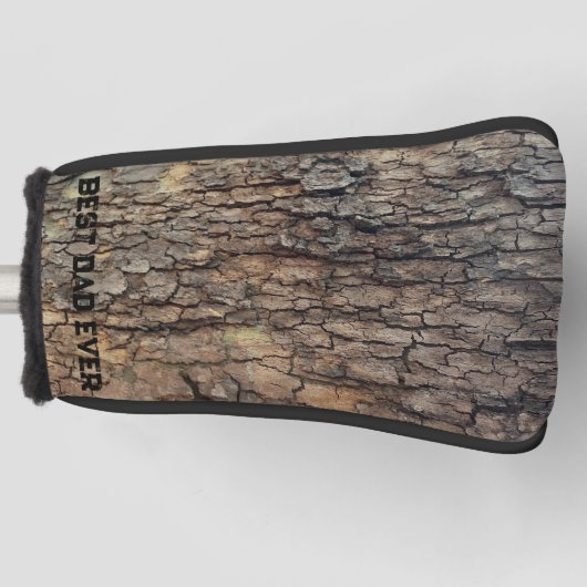 Rustikale Baumrinde, natürliche Außenstruktur Golf Headcover (Vorderseite)