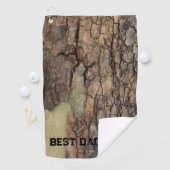 Rustikale Baumrinde, natürliche Außenstruktur Golfhandtuch (Insitu)