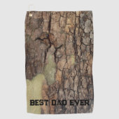 Rustikale Baumrinde, natürliche Außenstruktur Golfhandtuch (Vorderseite)