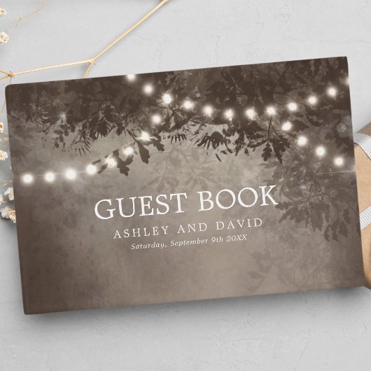 Rustikale Baumsaitenblüte Gästebuch