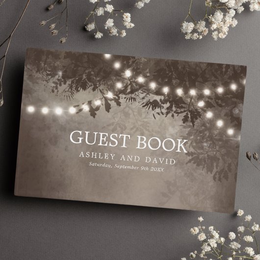 Rustikale Baumsaitenblüte Gästebuch