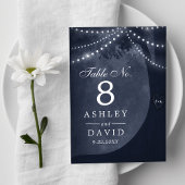 Rustikale Baumsaitenleuchten, gegraben, Marine Tischnummer