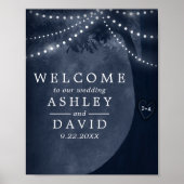 Rustikale Baumschnitzereien als String Lights Hoch Poster (Vorne)