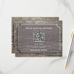 Rustikale Baumtextur  RSVP Karte