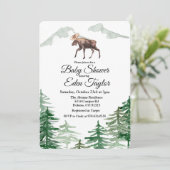 Rustikale Baumwoll-Kinderdusche Einladung (Stehend Vorderseite)