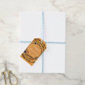 Rustikale Baumzweige Blumengelb-Geschenkmarke Geschenkanhänger (Mit Garn)