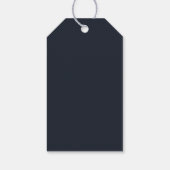 Rustikale Baumzweige Hochzeiten Geschenkanhänger (Rückseite)