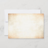 Rustikale Baumzweige im Freien Hochzeit RSVP (Rückseite)