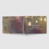 Rustikale Baumzweige und Mason Jar Lights Hochzeit Gästebuch (Voll)