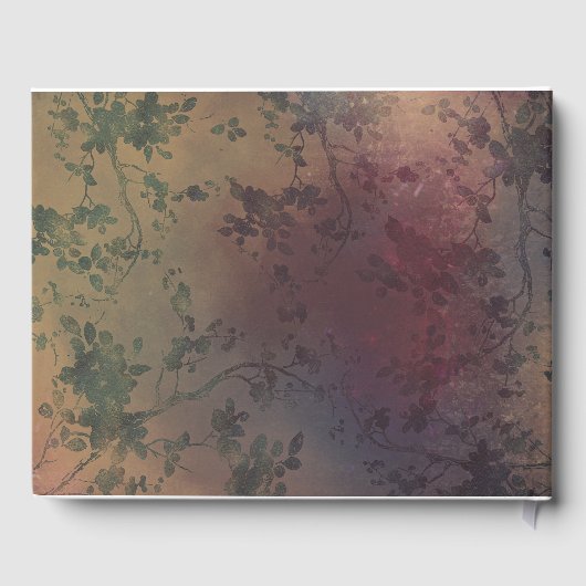 Rustikale Baumzweige und Mason Jar Lights Hochzeit Gästebuch (Rückseite)