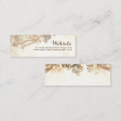 Rustikale Baumzweige Vintage Hochzeit Mini Visitenkarte (Vorne/Hinten)