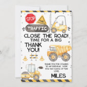 Rustikale Bauweise Geburtstag Danke Karte (Vorderseite)